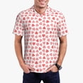 thumbnail image 1 of Fotbe Hearts Camiseta Polo de Golf para Hombre con Estampado – Camisa Deportiva Transpirable con Cuello Abotonado-3X-Large, 1 of 6