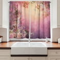 thumbnail image 2 of Ambesonne Art Kitchen Curtains, Enchanted Blossom Petals, 55"x39", Pale Pink Peach, 2 of 3