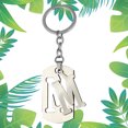 thumbnail image 3 of Llavero Con Letra M Llavero Del Alfabeto para Hombres Y Mujeres Regalos Dijes para Bolso Llaves, 3 of 9