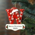 thumbnail image 5 of Christmas Initial Ornament 26 Letter Ornaments for Christmas Tree Decoration Personalized Hanging Pendant Xmas Alphabet for Christmas Ornament, DIY Craft Ornaments,Original Gifts for Friends (W), 5 of 9