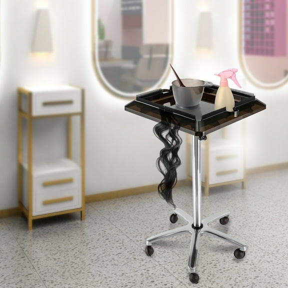TFCFL Salon Hair Extension Tool Tray Rolling Cart Hairdressing Tool Storage Cart Trolley