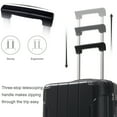 thumbnail image 2 of Euroco 3 Piece Luggage Sets,20" Hardshell Carry-On Luggage with 2 Packing Cubes,TSA Lock and Spinner Wheels,Lightweight Durable Suitcase Set for Men Women,Black, 2 of 8
