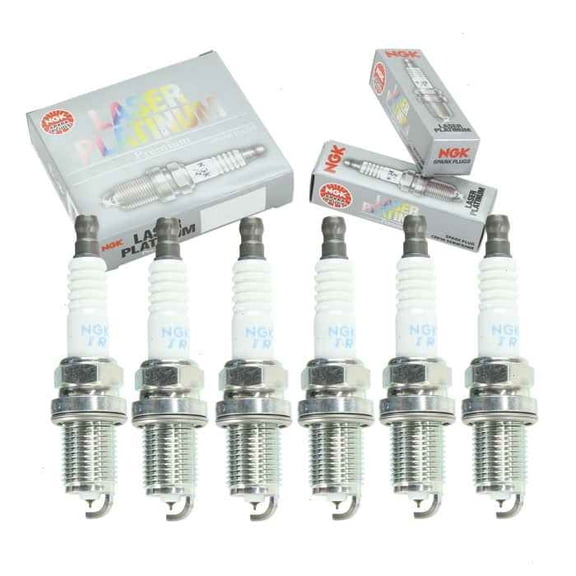 6 pc NGK Laser Platinum Spark Plugs compatible with BMW 328i xDrive 3.0L L6 2010-2013