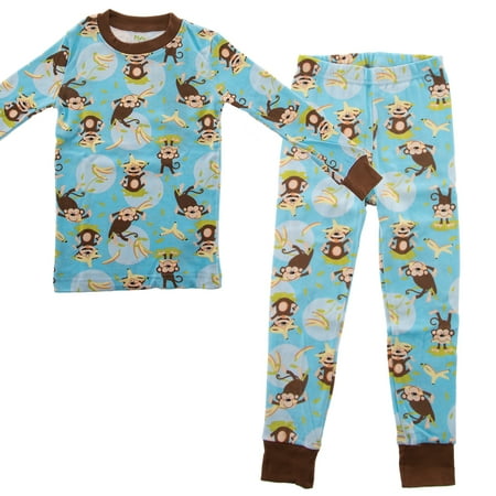 - PLove Kids Two-Piece Organic Cotton Pajamas Little Boys Toddler PJs Pants Shirt