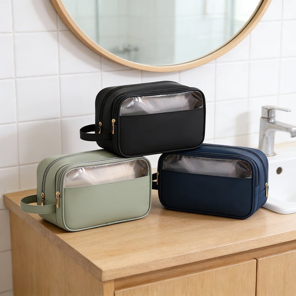 Travel Toiletry Bag for Men and Women, Waterproof Hanging Wash Bag with Large Capacity, Lightweight Portable Makeup and Shaving Organizer for Business Trips and Travel