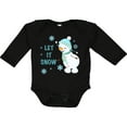 thumbnail image 3 of Inktastic Let It Snow Snowman Boys or Girls Long Sleeve Baby Bodysuit, 3 of 5