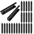 thumbnail image 1 of Manijas de armario para hombre de plástico ABS negro de 15 x 3,5 x 2,5 cm, paquete de 25, 1 of 7