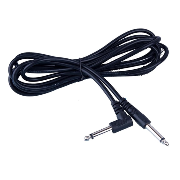 CEORPER 10ft 6.35mm Guitar Cable Instrument Cables Straight to Right Angle Amp Cord