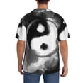 thumbnail image 3 of Sigee Yin And Yang for Men's Casual Short Sleeve Button Down Shirts Men's Shirts Summer-Large, 3 of 5