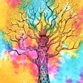 thumbnail image 2 of Multicolor Hippie Mandala Tapestry Poster Multi-styles Indian Wall Hanging Hippie Poster Bedspread Throw, 40x30 inches, 2 of 5