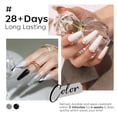 thumbnail image 4 of Set de esmaltes de uñas en gel modelones blanco y negro - 6 colores, 4 of 8
