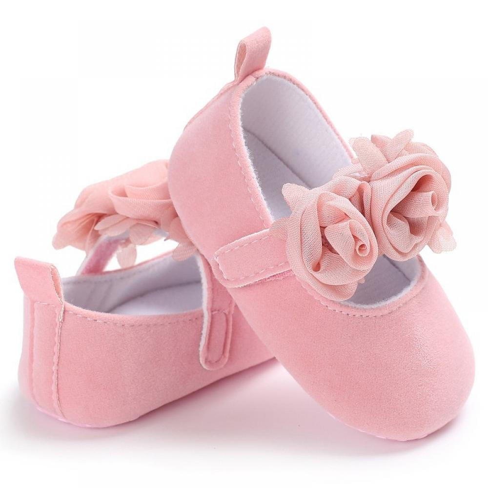 Baby Girls Bow T-bar Spannish Style PU Shoes Soft Sole Toddler Newborn Infant 
