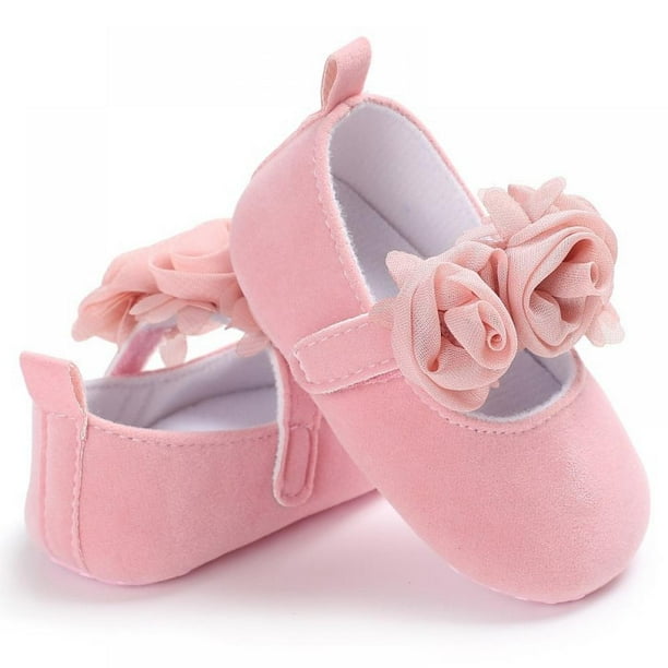 Wenasi Wenasi Baby Girls Shoes First Walker Infant Newborn Soft Sweet Shoes Kids Wedding Party Dress Footwear Walmart Com Walmart Com