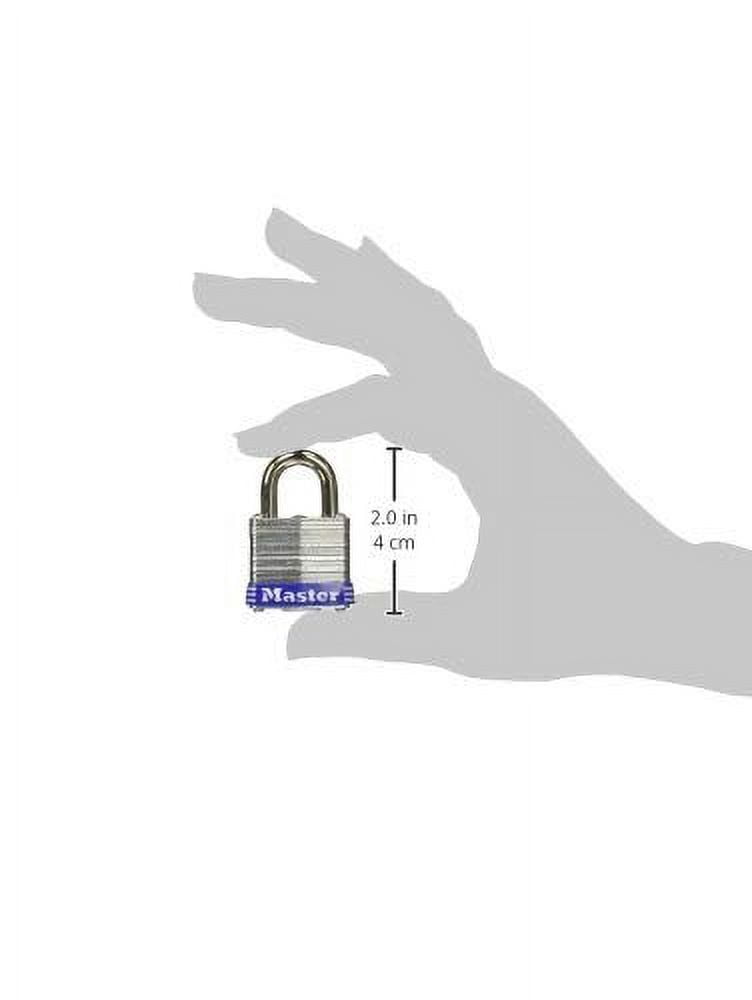 Master Lock 7. 1.13 in. Laminated Steel Padlock - Silver