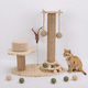 thumbnail image 5 of Poste Rascador Para Gatos, Base Estable, Cuerda De Sisal Segura, Rascador Para Gatos Con Bola Colgante, Rascador Para Gatitos, Postes Rascadores De Sisal Para Sala De, 5 of 7