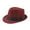 Red, variant on Dalrosia Women Men Fedora Hat Short Brim Panama Summer Beach Sun Hat Classic Gatsby Fedora Hats