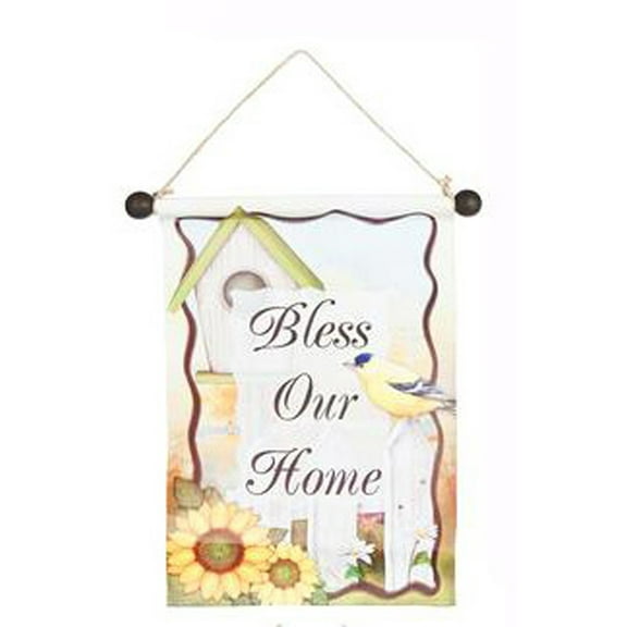 Bless Our Home Birdhouse Banner by Ganz (16 Inch)
