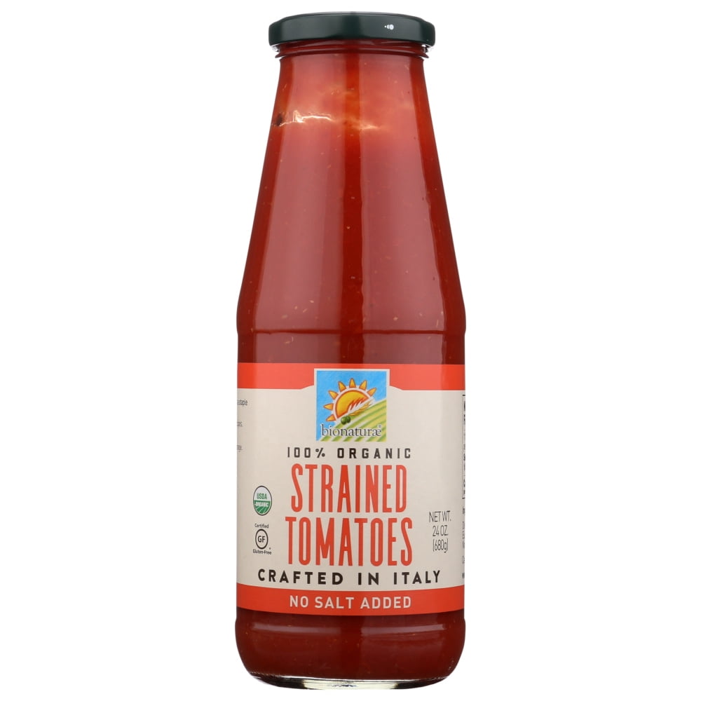 Bionaturae Tomatoes Organic Strained, 24 Oz - Walmart.com - Walmart.com