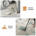 thumbnail image 5 of Coastal Starfish Washable Area Rug 3'x5', Ocean Coral Shell Beach Marine Life Woven Cotton Tassels Kitchen Rugs, Non Slip Indoor Door Mat Throw Carpet for Entryway Living Room Nursery Laundry Room, 5 of 9