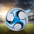 thumbnail image 4 of Becaristey PVC Eco-friendly Soccer Balls For Football Middle School Fine Stitching Balanced Inner Pressure 2 Blue 1Set, 4 of 6