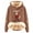 Bronze, variant on Christmas Sweatshirts For Women, Ugly Christmas Sweater Women Highland Cow Hoodies Fleece Sherpa Lined Pullover Tops