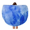 thumbnail image 1 of POGLIP 60 Pouces Rond Plage Serviette Couverture Abstraite Aquarelle Colorée Peinture sur de Mes Originaux Vieux Voyage Cercle Serviettes Circulaire Tapis Tapis Tapisserie Plage Jeter, 1 of 2