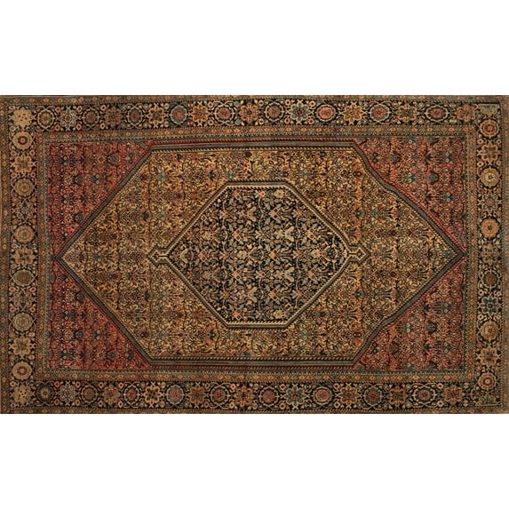 Ahgly Company Indoor Rectangle Traditional Red Persian Area Rugs, 4' x 6'