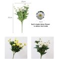thumbnail image 2 of 2 pieces daisy flowers with 9 heads each simulation plastic flowers, 2 of 2
