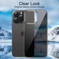thumbnail image 2 of Transparent black silicone soft TPU case for iPhone 16 15 Pro Max carcasa ultra thin case for iPhone 14 13 12 mini 11 pro Max Transparent Black For iPhone 12 Mini, 2 of 5