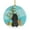 Black, variant on Merry Christmas Tree Poodle Black Ceramic Ornament