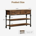 thumbnail image 2 of Accreate 41" Entryway Table, Console Table with 2 Drawers, Sofa Table Narrow Long with 2-Tier Storage Shelves for Living Room, Couch, Hallway, Foyer, Kitchen Counter, 2 of 7
