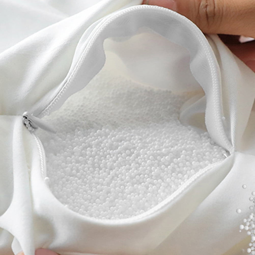 IBASETOY 1Pack Foam Particle Filling White Bean Bag Beads Soft Stuffing for Sofa Pillows and U Shaped Pillows