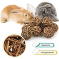 thumbnail image 2 of Natural Willow Woven Ball Toy for Small Pets - Chewable, Dental Health Promoting, Home Decor Friendly, 2 of 9