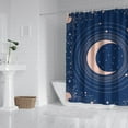 thumbnail image 3 of Gothic Shower Curtain Set - Dark Celestial Moon & Star Print, Mystical Cosmic Bath Decor, Waterproof Polyester 72"x84", Goth Aesthetic Gift, 3 of 5