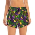 thumbnail image 2 of Goofa Mardi Gras7 Printed Women 2 in 1 Running Shorts,Quick Dry Athletic Workout Shorts,High Waisted Athletic Shorts with Liner Pockets-Large, 2 of 9