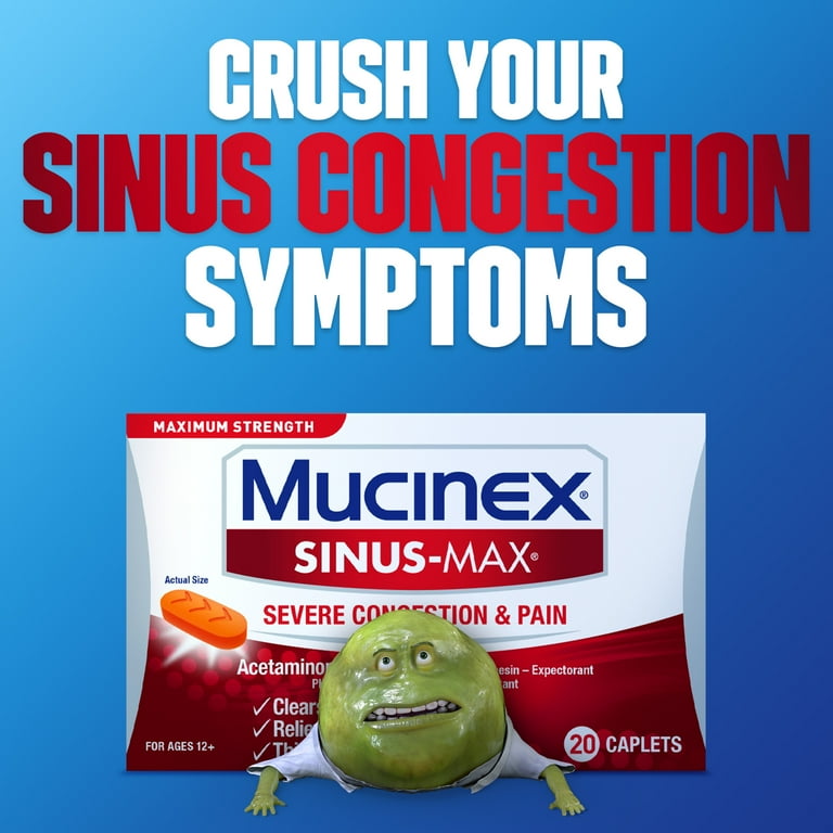 Mucinex Sinus-Max Severe Congestion & Pain Medicine, OTC