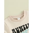 thumbnail image 6 of Bslissey Toddler Baby Boys Girls Summer 2Pcs Outfits Short Sleeve Letter Print T-shirt Tops with Solid Color Shorts 6M 12M 18M 24M 3T Infant Casual Shorts Sets, 6 of 9