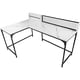 thumbnail image 2 of Escritorio Mueble L Esquinero Tipo Marmol Blanco Moderno Houzer, 2 of 7