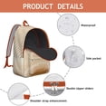 thumbnail image 4 of Bohemian Style Unisex Backpack: Spacious Boho Bookbag with Front Pocket for High School, College, Work Commute, Travel, Vacation, Stylish and Practical, Great Gift, 4 of 5