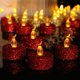 thumbnail image 5 of Velas votivas LED CHAO rojas sin llama paquete de 12, 5 of 5