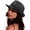 1 Pc Ribbon Straw Hat: Black, variant on Women Straw Sun Hat Short Brim Panama Travel Fedora Summer Hat Roll Up Beach Cap for Women UPF 50+