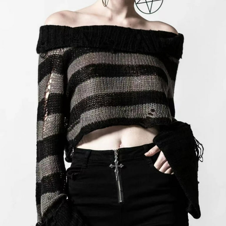 Off the shoulder jumper crop deals