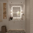 thumbnail image 3 of 32x24 LED Bathroom Mirror, 24V Ultra Bright Backlit Vanity Mirror, Anti-Fog & Shatterproof Tempered Glass, CRI 95+, 3 of 13
