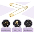 thumbnail image 4 of - Safety Pins, 300 Pack, Small & Large Sizes, Nickel Plated Steel, Gold, Small and Large Safety Pins Bulk for Clothes, Sewing, Arts & Craft, Rust-Resistant, Heavy Duty Strength, 4 of 8