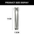 thumbnail image 2 of 6pcs Ice Tongs Mini Sugar Tongs Stainless Steel Small Serving Tongs, for Appetizers,Tea Party, Coffee Bar, Dessertsblack, 2 of 4