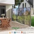 thumbnail image 6 of 71"x138" Patio Retractable Side Awning Screen, semi-transparent with UV printing, ideal for blocking sunshine and wind, creating private space for garden,balcony and swimming pool., 6 of 10
