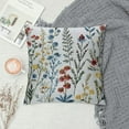 thumbnail image 2 of PHYHOO Wildflower Pillow Covers Flowers Embroidered Decorative Pillowcases Throw Pillow Covers Farmhouse Pillow Cushion Cases Boho Home Decor Square Floral Pillow Case, 2 of 5