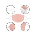 thumbnail image 3 of 2 Pack Washable Reusable Unisex Face Masks, Black/Skin Pink, 3 of 7