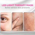 thumbnail image 4 of Mascarilla facial LED Light Therapy Auxoliev con 4 colores rojo y azul, 4 of 6