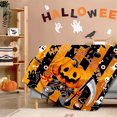 thumbnail image 2 of Halloween Blanket Happy HalloweenSoft Throw Blanket - Halloweens Themed Gift with Trick or Treat Pumkin Ghost Witch Black Cat Spider Bat Skull 50" X 60", 2 of 5